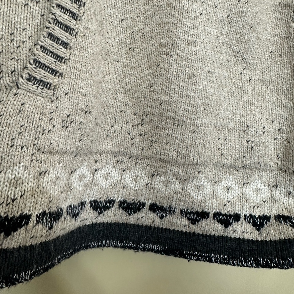 Eddie Bauer Sweater Cowl Neck Fair Isle Medium Women Wool Mohair Blend - Picture 6 of 6